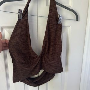 H&M Brown Halter Tank Top